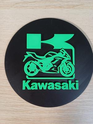 Kawasaki Racer Wall Plaque