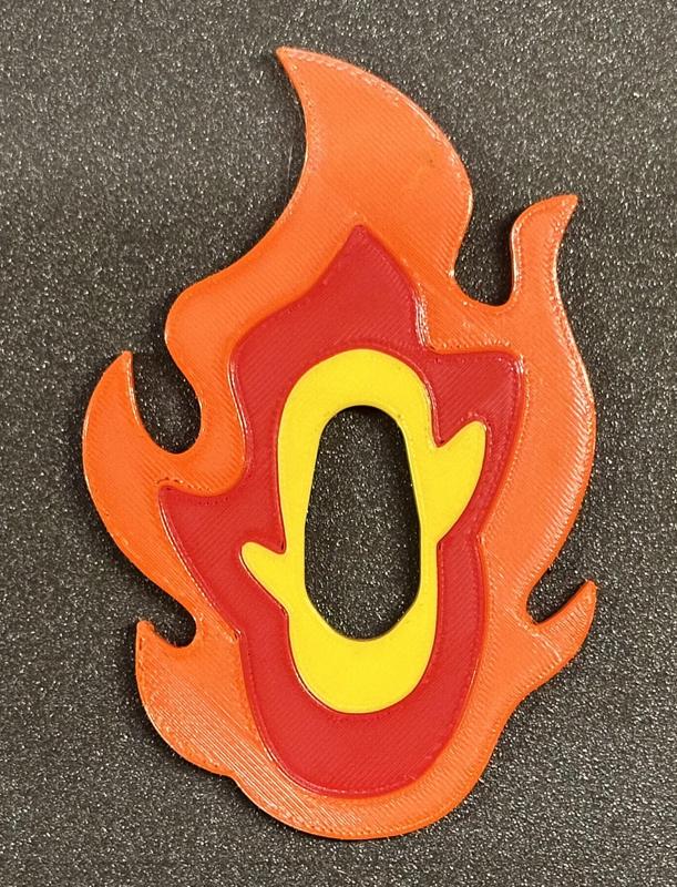 Rengoku's Nichirin Sword Guard (Tsuba) Height-based Filament Change and MMU models