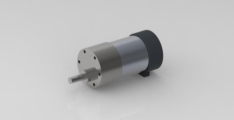 12V Metal DC Geared Motor with Encoder    STEP + STL FILE