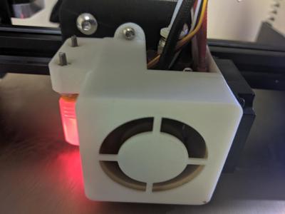 Ender 3 stock-like 4020 fan shroud w BL touch