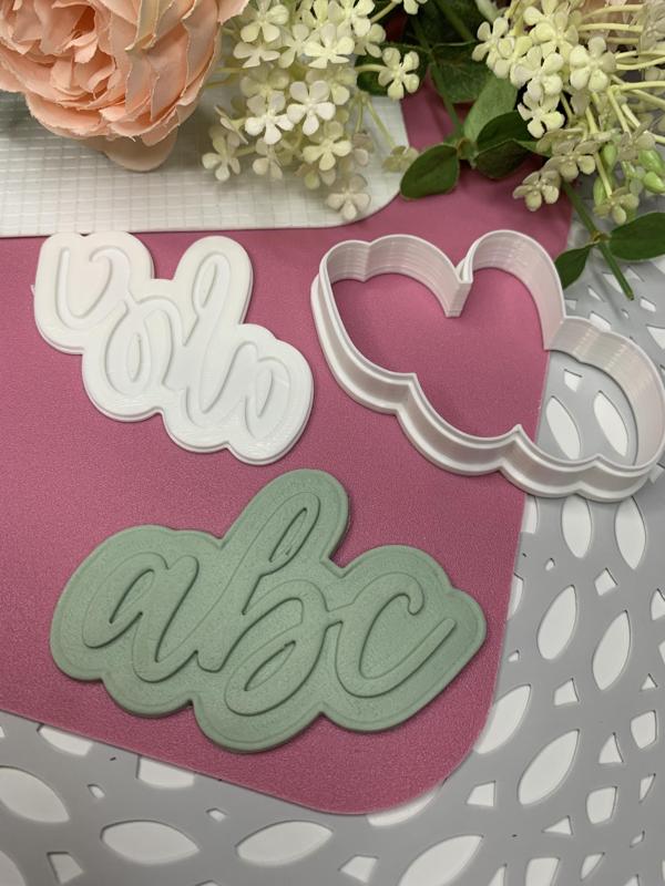 Back to school ABC cookie cutter, embosser
