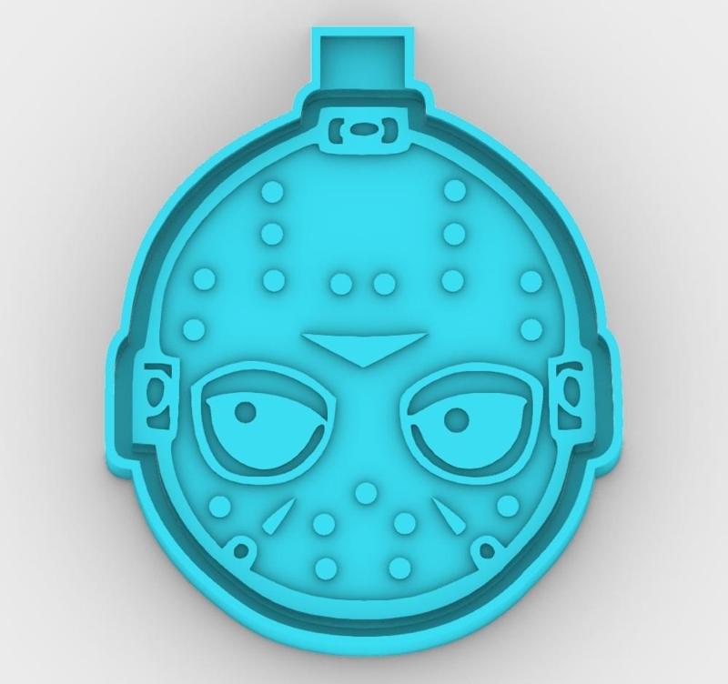 Jason Voorhees head- horror halloween 020302 - freshie mold - STL for silicone mold