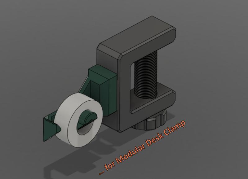 Tape Dispenser - for Modular Desk Clamp
