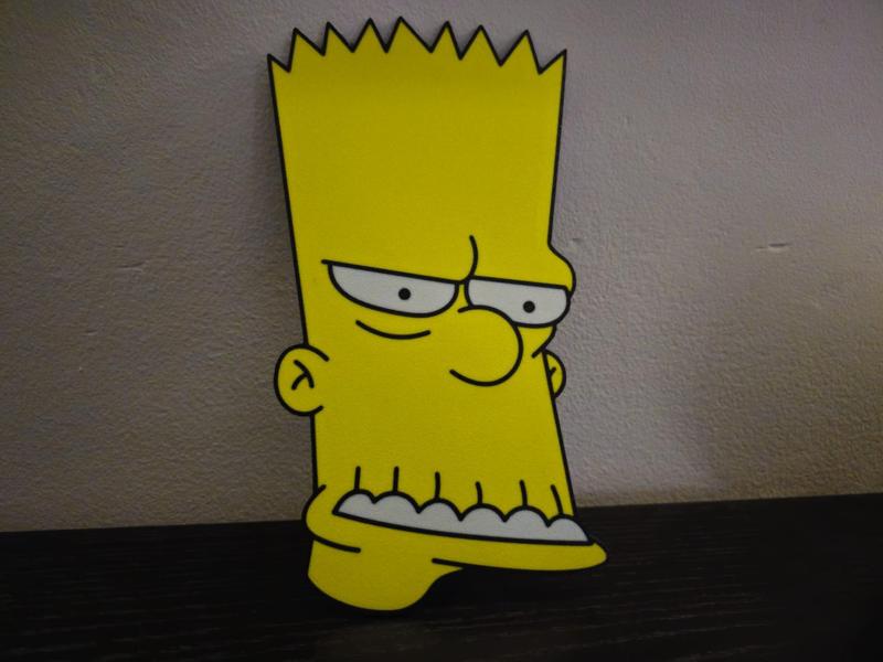 Uncanny Bart Simpson wall art