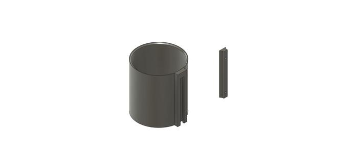 Quechua MH500 0.8L water bottle wall bracket
