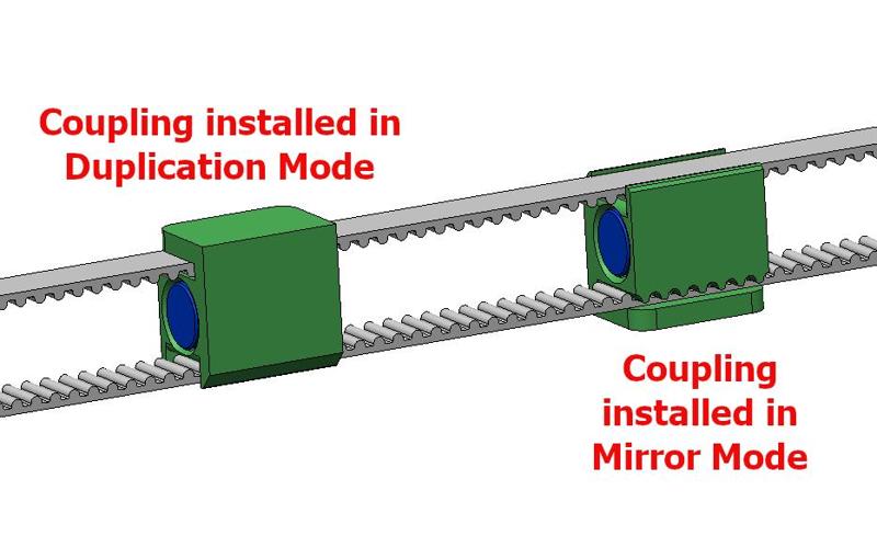 Magnetic IDEX Mirror and Duplicate Belt Coupling