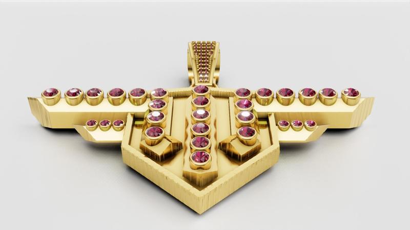 Eagle Pendant 3D printable model
