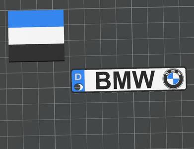 BMW Keychain with logo CUSTOMAZABLE