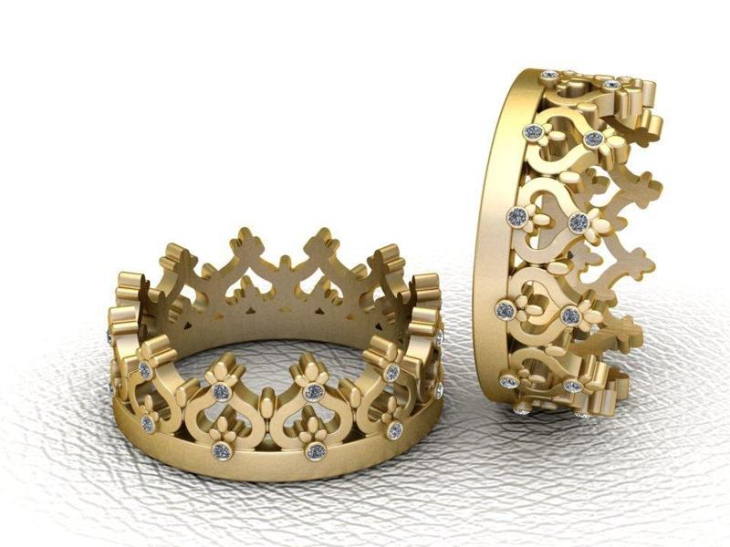 3D GOLD TAAJ PENDANT  3d printable model