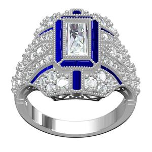 Antique Art Deco Engagement Ring 3