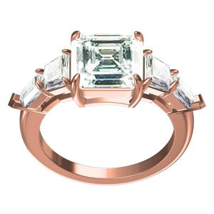 Five Stone Unique Solitaire Engagement Ring