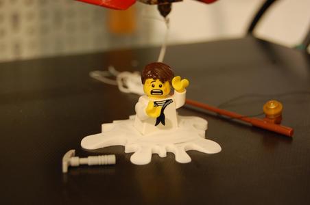 Molten LEGO guy