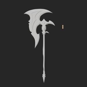 League of legends - Hecarim Nightbringer 's axe - STL (3D Printable)
