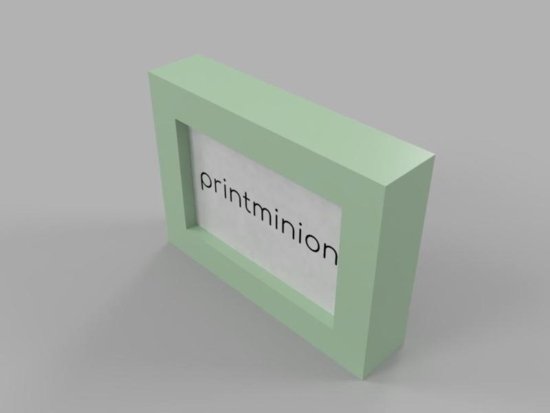 Photo frame for Polaroid PoGO ZINK Paper (zero ink) 3"x2" (7.6cmx5cm)