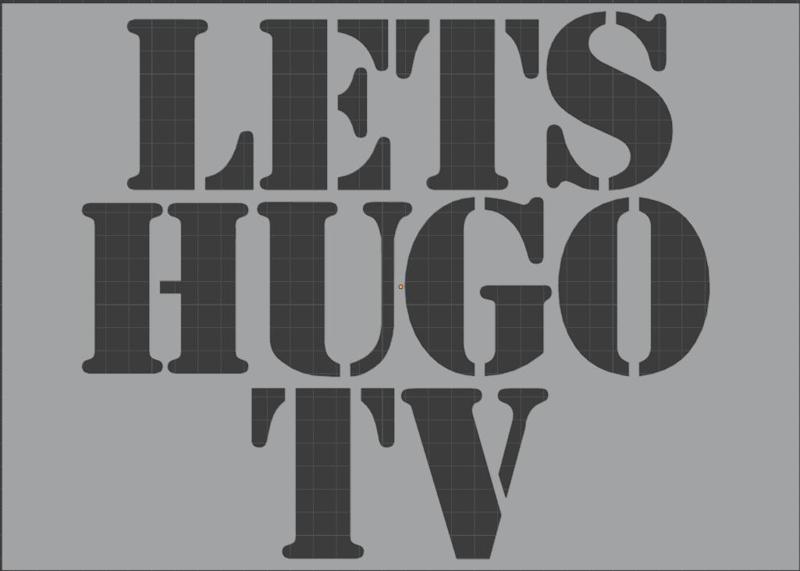 LetsHugoTV Schriftzug