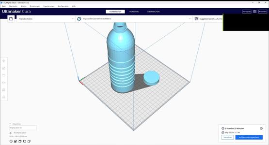 A bottle of water