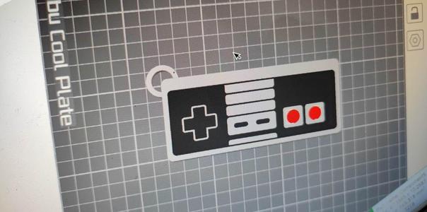 Nes controller keychain