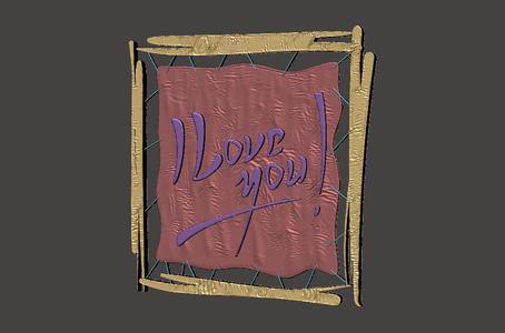 I Love You - Painting 1 - Gift - Easy and Fast Printing