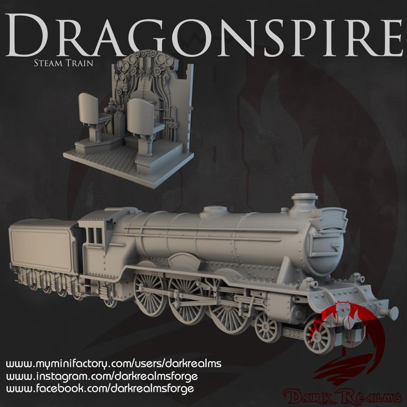 Dark Realms - Dragonspire Wizarding School - Steam Train