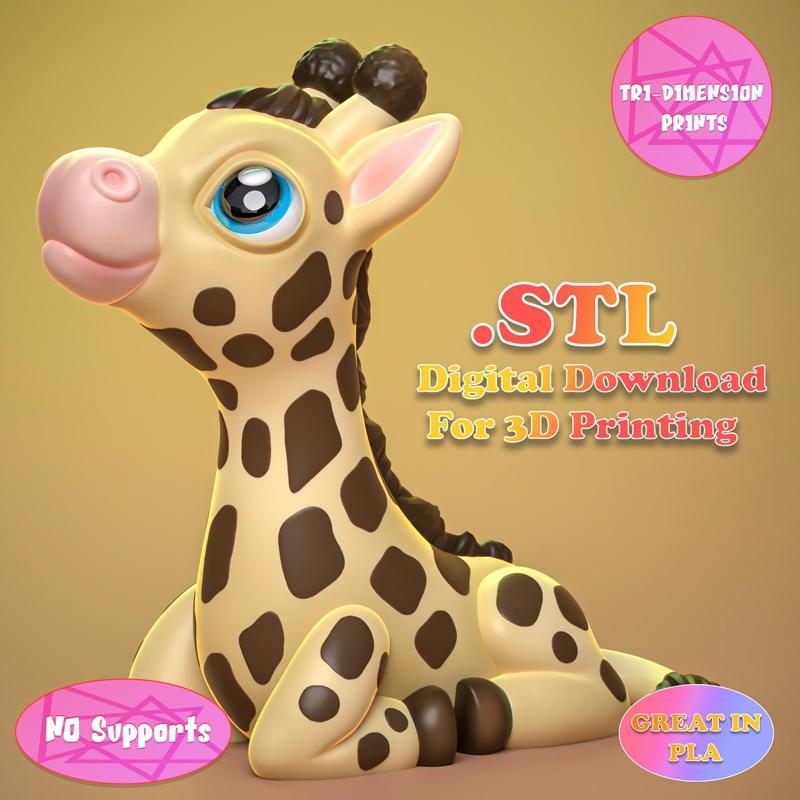 CUTE GIRAFFE  (No Supports)