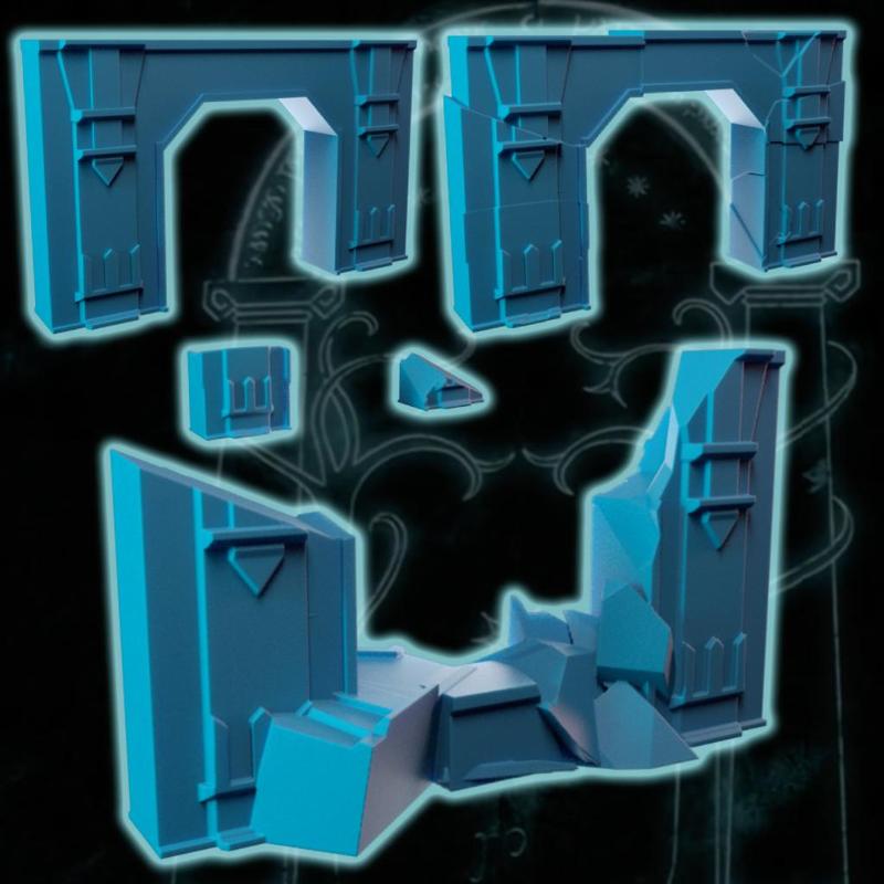 Echoes of Moria: 3D Printable Gateways in Different Stages of Decay