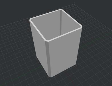 Simple pencil cup