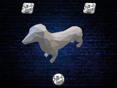 Dachshund Wiener Dog - Low Poly - Excellent Design - Decor