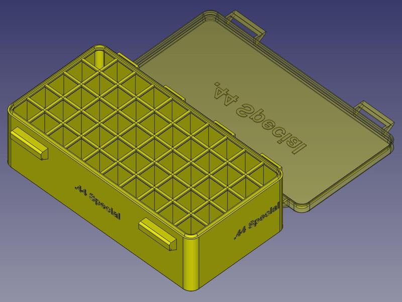 .44 Special, Head Up, Snug Double Snap Latch Modular Ammo Box