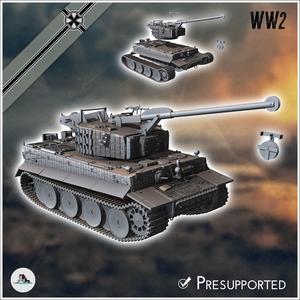 Panzer VI Tiger Ausf. E Bergetiger heavy engineering tank - Germany Eastern Western Front Normandy Stalingrad Berlin Bulge WWII