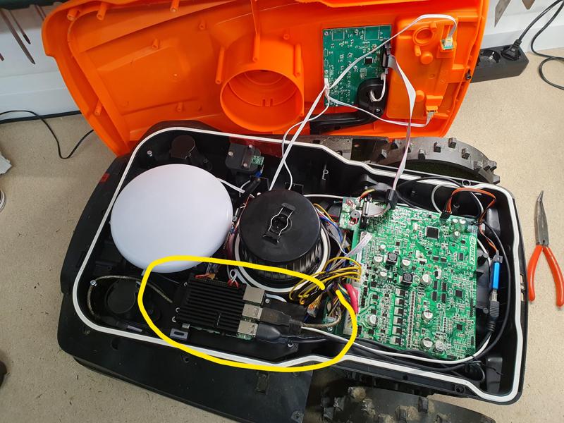 OpenMower Raspberry Pi 4 mount for YF500