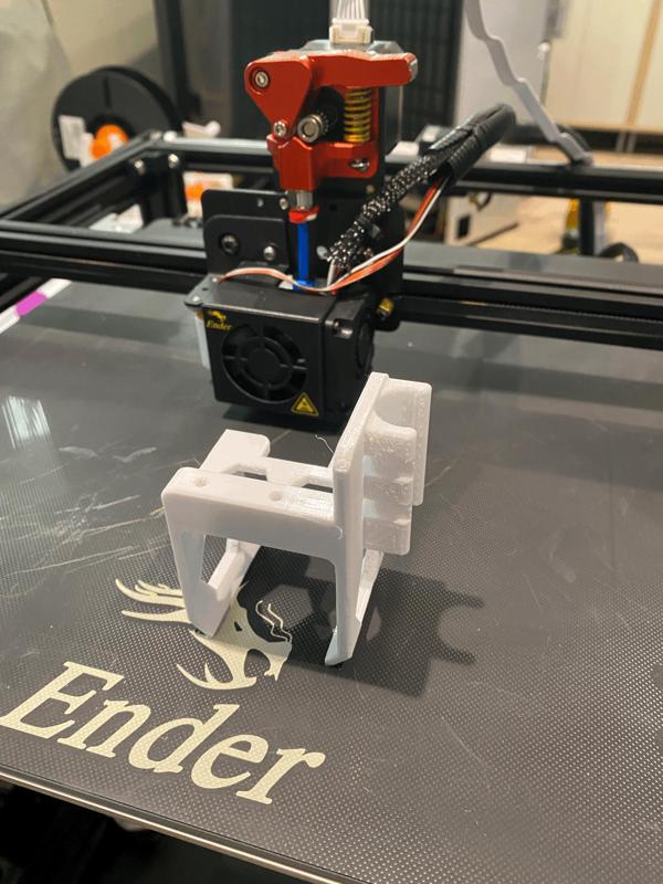 Ender 5 Plus Hotend Support Cable Holder and dual gear extruder and filament guide
