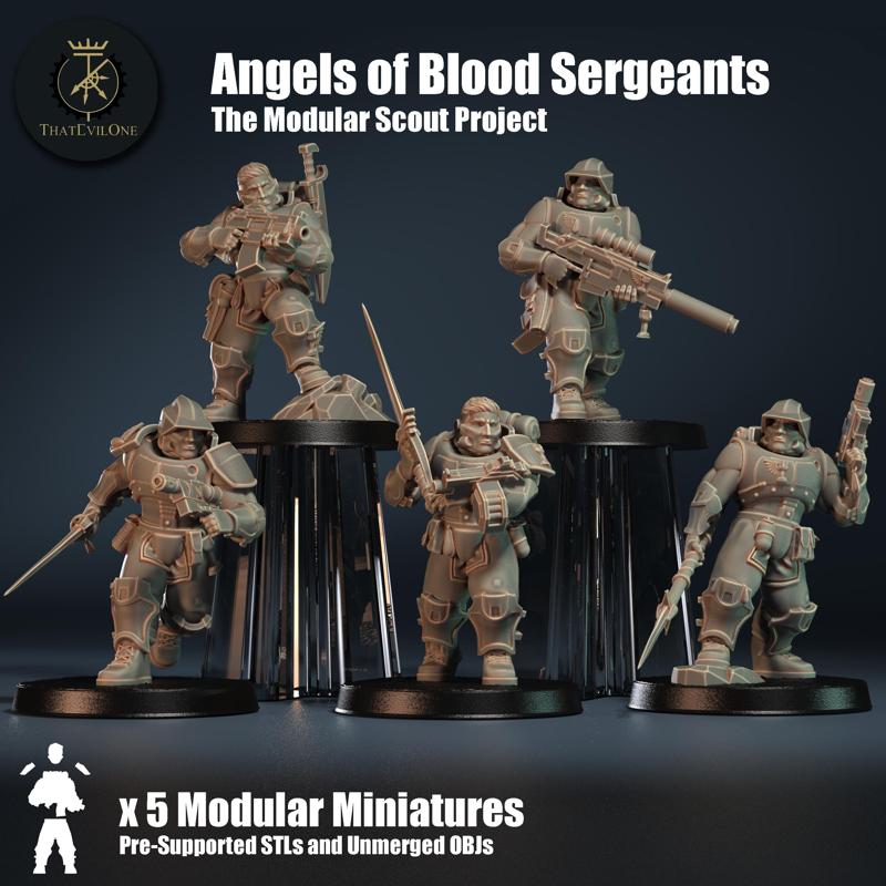 Modular Scout "Angels of Blood" Sergeants - Presupported