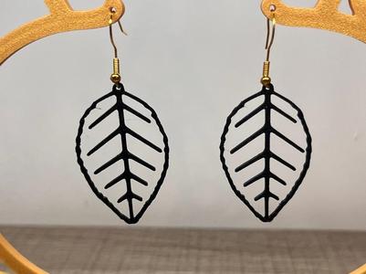 Earrings Leaf #12