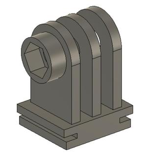 Canon hotshoe - Action camera mount (GoPro, Insta360,...)