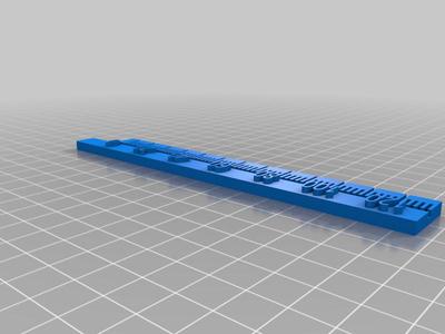 Ender 3 extruder calibration ruler