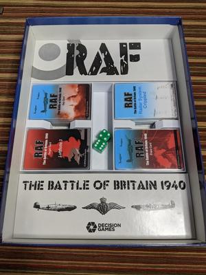 RAF - The Battle of Britain 1940 Deluxe - Card Organizer (Decision Games 2019)
