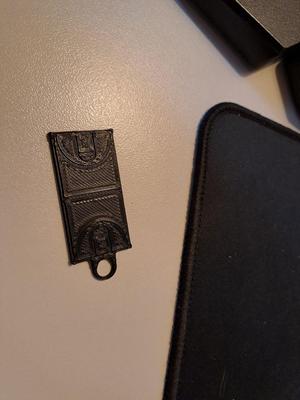 Basketball Court Keychain