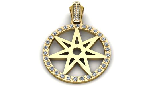 Star Circle Pendant