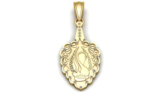 Golden Swan Pendant