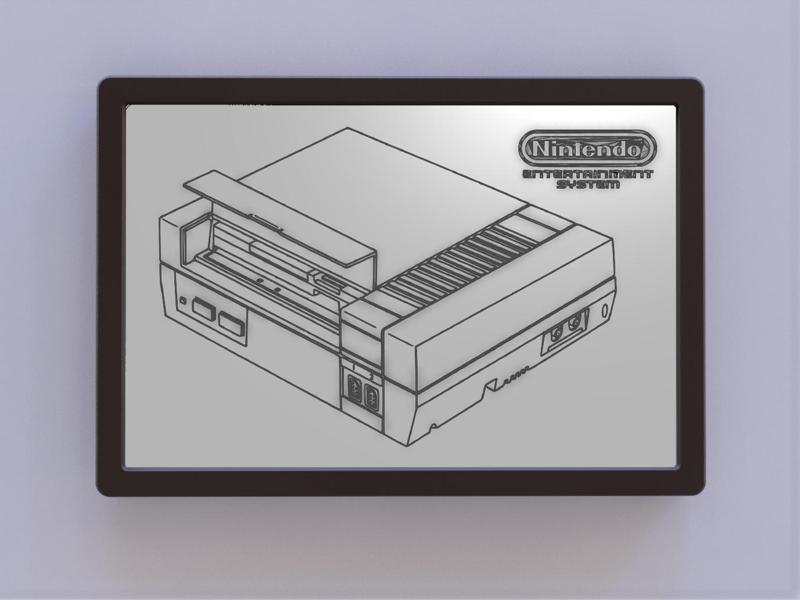 NES Console Patent Art w Logo