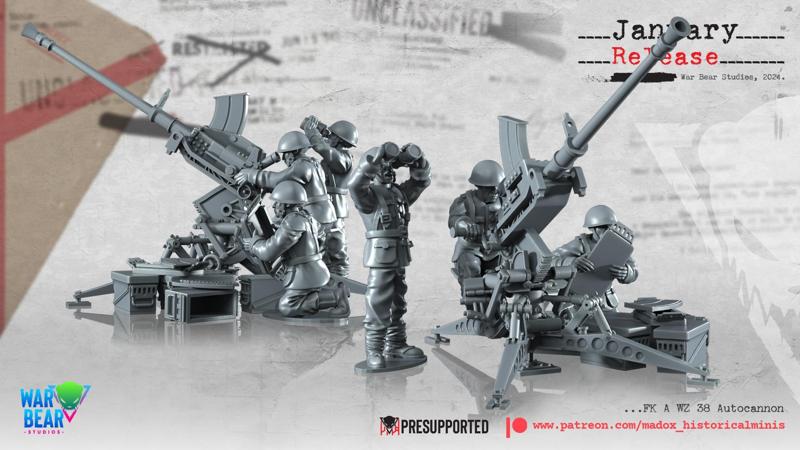 WWII FK A WZ 38 Autocannon
