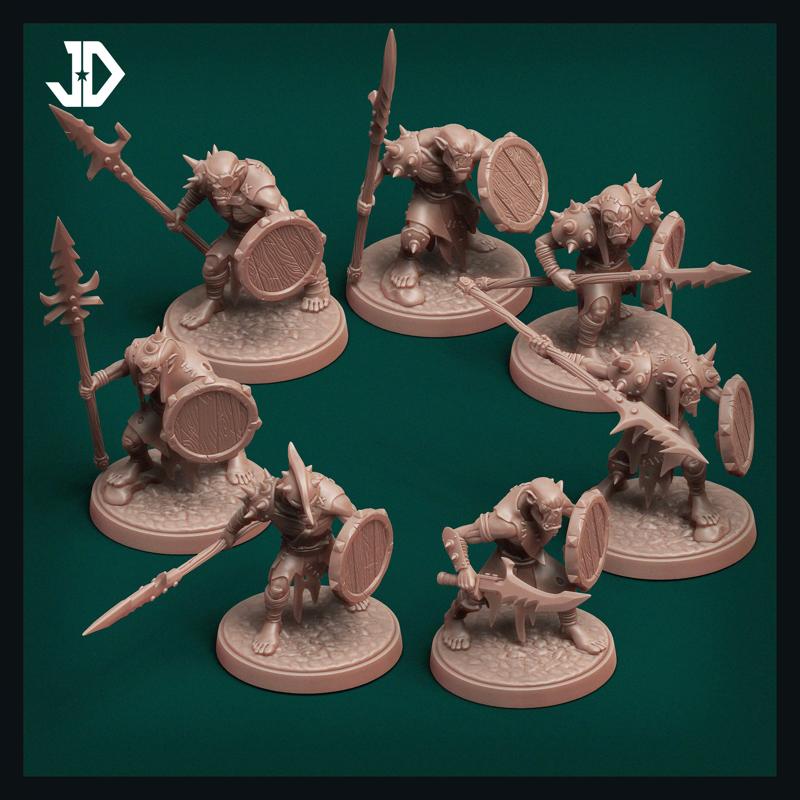 Orcs and Goblins Army - Slayer Orcs - 7 PACK