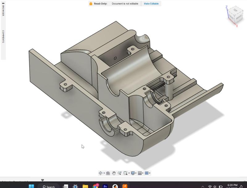 mrvk 1 snowtank right side motor body