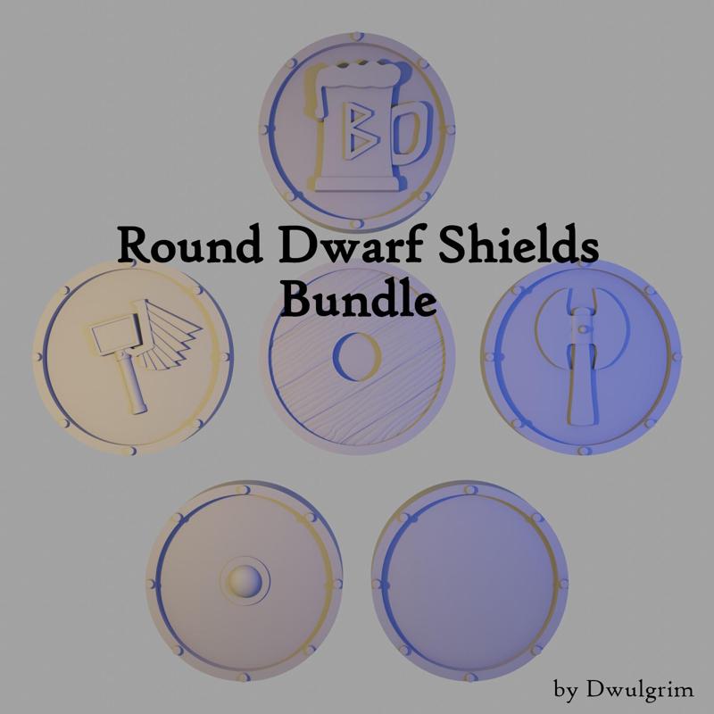 Round Dwarf Shields Bundle - 5 Designs