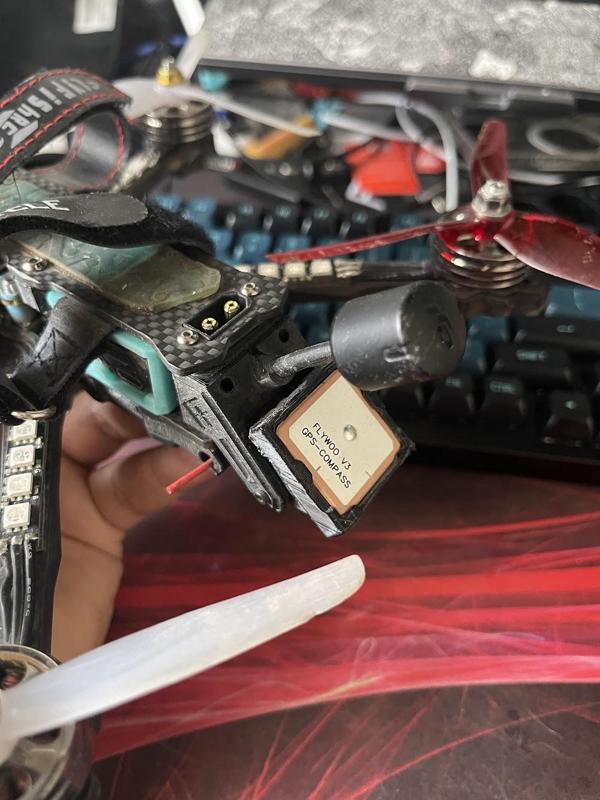 GPS GM10 with compas quadcopter mount