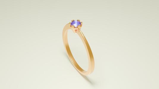 Women's Solitaire Gemstone Ring