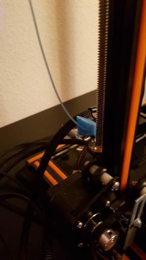 Bowden feeder filament funnel, Anet E12