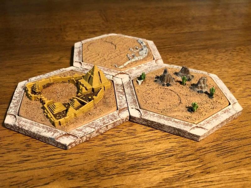 Catan Desert Variants For Dakanzla 2.0 Magnetic Base Set