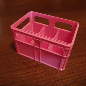 Stackable battery beer crate for C and D cells