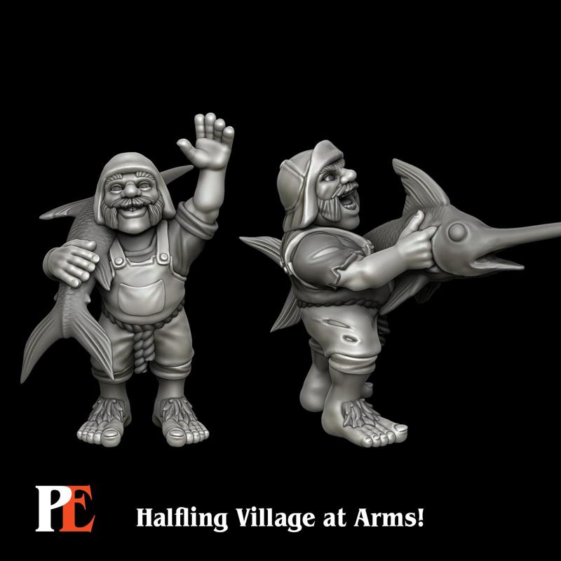 Halfling Fisherman Swordfish